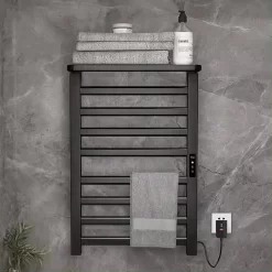 Giàn sấy khăn tắm khăn mặt màu đen Miken R395B