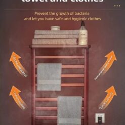 Giàn sấy khăn tắm khăn mặt màu đen Miken R395B