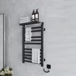 Giàn sấy khăn tắm khăn mặt màu đen Miken R396B