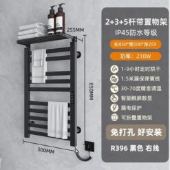 Giàn sấy khăn tắm khăn mặt màu đen Miken R396B