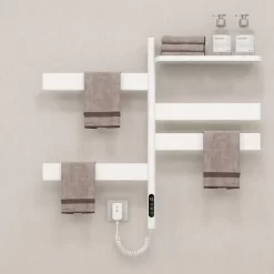 Giàn sấy khăn tắm khăn mặt màu trắng kết nối APP điện thoại thông minh Miken G69W Wifi 12 Giàn sấy khăn tắm khăn mặt màu trắng kết nối APP điện thoại thông minh Miken G69W Wifi
