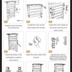 Giàn sấy khăn tắm khăn mặt màu trắng kết nối APP điện thoại thông minh Miken R395W-Wifi