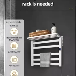 Giàn sấy khăn tắm khăn mặt màu trắng Miken R330W