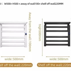 Giàn sấy khăn tắm khăn mặt màu trắng Miken R330W 21 Giàn sấy khăn tắm khăn mặt màu trắng Miken R330W