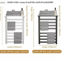 Giàn sấy khăn tắm khăn mặt màu trắng Miken R395W