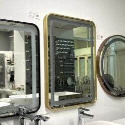 Gương led chữ nhật 50x70cm GLS ánh sáng trong khung viền nhôm