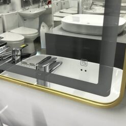 Gương led chữ nhật 50x70cm GLS ánh sáng trong khung viền nhôm