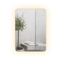 Gương led chữ nhật 50x70cm GLS M35R31 ánh sáng ngoài mài vát cạnh