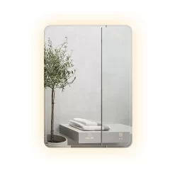 Gương led chữ nhật 50x70cm GLS M35R31 ánh sáng ngoài mài vát cạnh