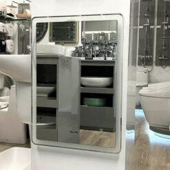 Gương led chữ nhật 50x70cm GLS M35R36 ánh sáng ngoài hoa văn