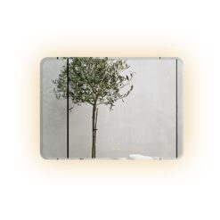 Gương led chữ nhật 80x60cm GLS M35R61 ánh sáng ngoài mài vát cạnh