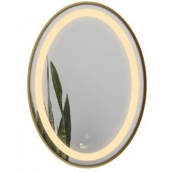 Gương led ellipes 50x70cm GLS ánh sáng trong khung viền nhôm