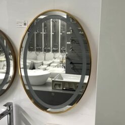 Gương led ellipes 50x70cm GLS ánh sáng trong khung viền nhôm 10 Gương led ellipes 50x70cm GLS ánh sáng trong khung viền nhôm