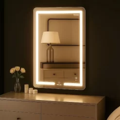 Gương Led GLS BQ35R38 chữ nhật đứng 50x70cm 10 Gương Led GLS BQ35R38 chữ nhật đứng 50x70cm