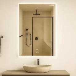 Gương Led GLS HM35R30 chữ nhật đứng 50x70cm