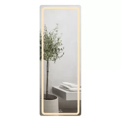 Gương led toàn thân 60x160cm GLS Q35R75 ánh sáng trong hoa văn