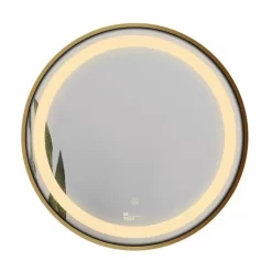 Gương led tròn D60cm GLS ánh sáng trong khung viền nhôm