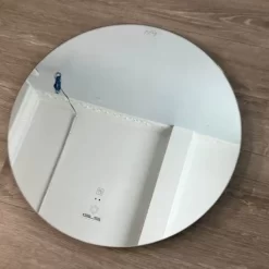 Gương led tròn D60cm GLS M20C80 ánh sáng ngoài mài cạnh đứng