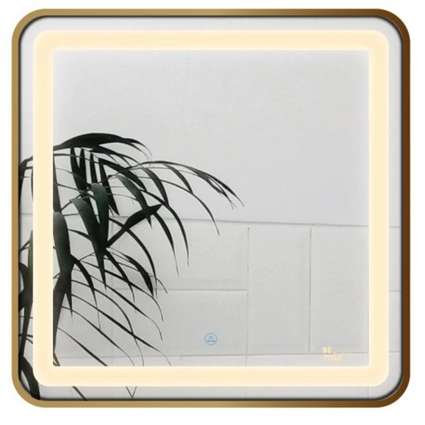 Gương led vuông 60x60cm GLS ánh sáng trong khung viền nhôm 12 Gương led vuông 60x60cm GLS ánh sáng trong khung viền nhôm