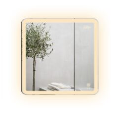 Gương led vuông 60x60cm GLS M35S26 ánh sáng ngoài hoa văn