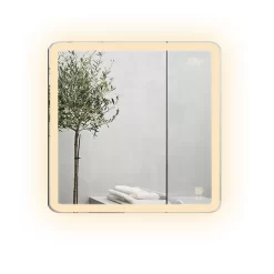 Gương led vuông 60x60cm GLS M35S26 ánh sáng ngoài hoa văn