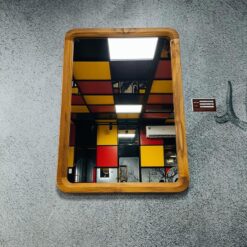 Gương soi chữ nhật khung viền gỗ 50x70cm GLS F46R30 / F47R30 / F48R30