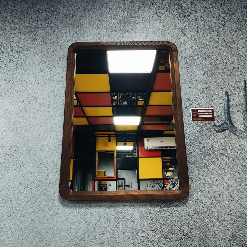 Gương soi chữ nhật khung viền gỗ 50x70cm GLS F46R30 / F47R30 / F48R30 11 Gương soi chữ nhật khung viền gỗ 50x70cm GLS F46R30 / F47R30 / F48R30