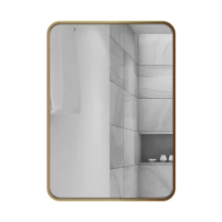 Gương soi chữ nhật khung viền nhôm 50x70cm GLS