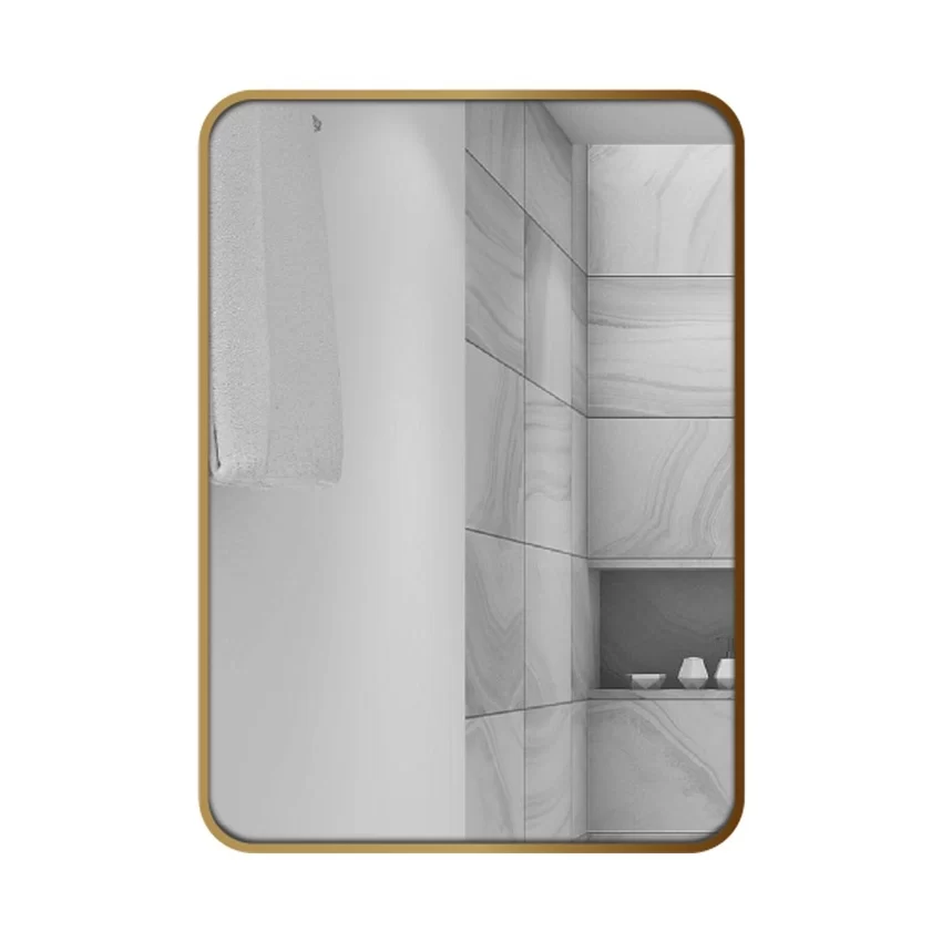 Gương soi chữ nhật khung viền nhôm 50x70cm GLS Gương soi chữ nhật khung viền nhôm 50x70cm GLS
