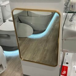 Gương soi chữ nhật khung viền nhôm 50x70cm GLS