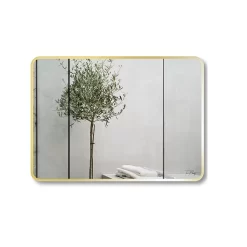 Gương soi chữ nhật khung viền nhôm 80x60cm GLS