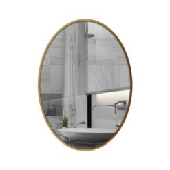 Gương soi ellipes khung viền nhôm 50x70cm GLS