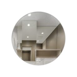 Gương soi tròn D60cm hoa văn GLS S00C83