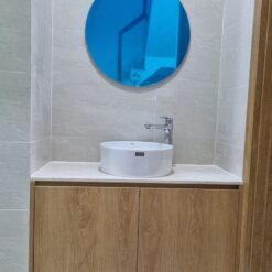 Gương soi tròn D60cm mài cạnh đứng GLS S00C80