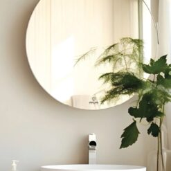 Gương soi tròn D60cm mài cạnh đứng GLS T00C80