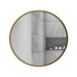 Gương soi tròn khung viền nhôm D60cm GLS