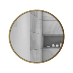 Gương soi tròn khung viền nhôm D60cm GLS
