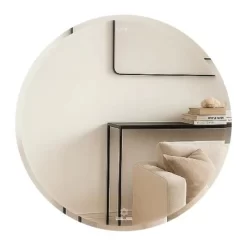Gương trơn GLS BS00C81 tròn D60cm vát cạnh