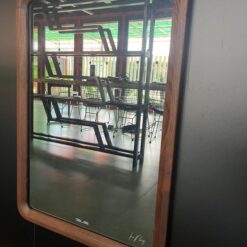 Gương viền gỗ Tần Bì GLS BF48R30 chữ nhật đứng 50x70cm