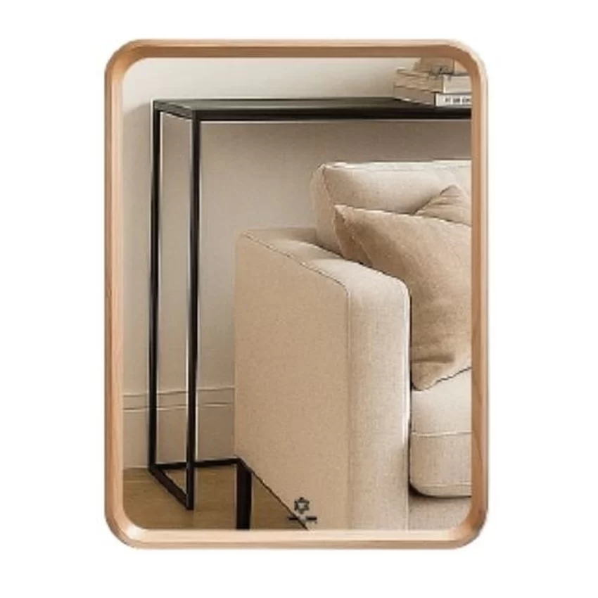 Gương viền gỗ Thông GLS BF46R30 chữ nhật đứng 50x70cm Gương viền gỗ Thông GLS BF46R30 từ Hải Yến Home