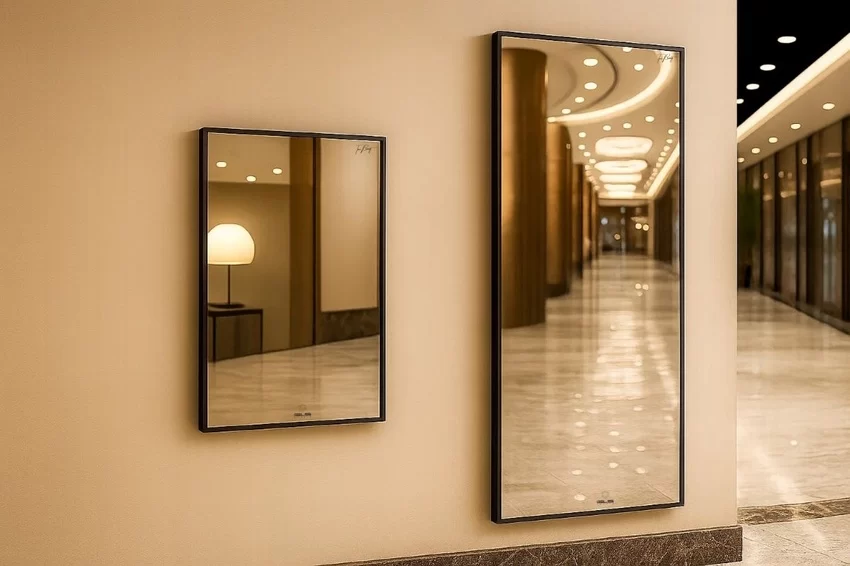 Gương viền nhôm màu Black Brushed GLS BF5BR30 chữ nhật đứng 50x70cm 8 Gương viền nhôm màu Black Brushed GLS BF5BR30 chữ nhật đứng 50x70cm