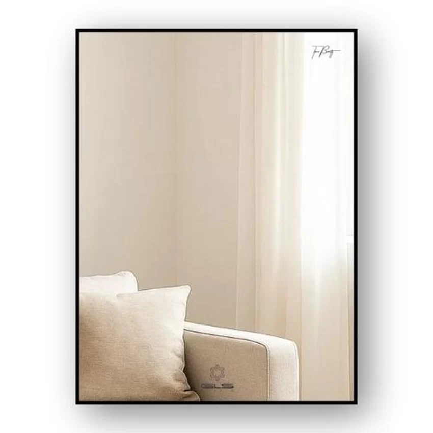 Gương viền nhôm màu Black Brushed GLS BF5BR30 chữ nhật đứng 50x70cm 9 Gương viền nhôm màu Black Brushed GLS BF5BR30 chữ nhật đứng 50x70cm
