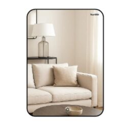 Gương viền nhôm màu đen GLS VF11R30 chữ nhật đứng 50x70cm