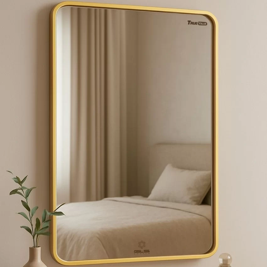 Gương viền nhôm màu gold GLS VF12R30 - SKU VF12R30 Gương viền nhôm màu gold GLS VF12R30