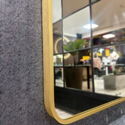 Gương viền nhôm màu gold GLS VF12R30 chữ nhật đứng 50x70cm
