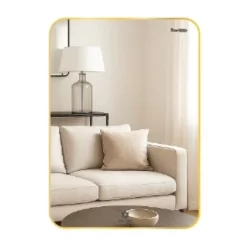 Gương viền nhôm màu gold GLS VF12R30 chữ nhật đứng 50x70cm 11 Gương viền nhôm màu gold GLS VF12R30 chữ nhật đứng 50x70cm