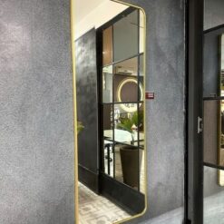 Gương viền nhôm màu gold GLS VF12R70 toàn thân 60x160cm