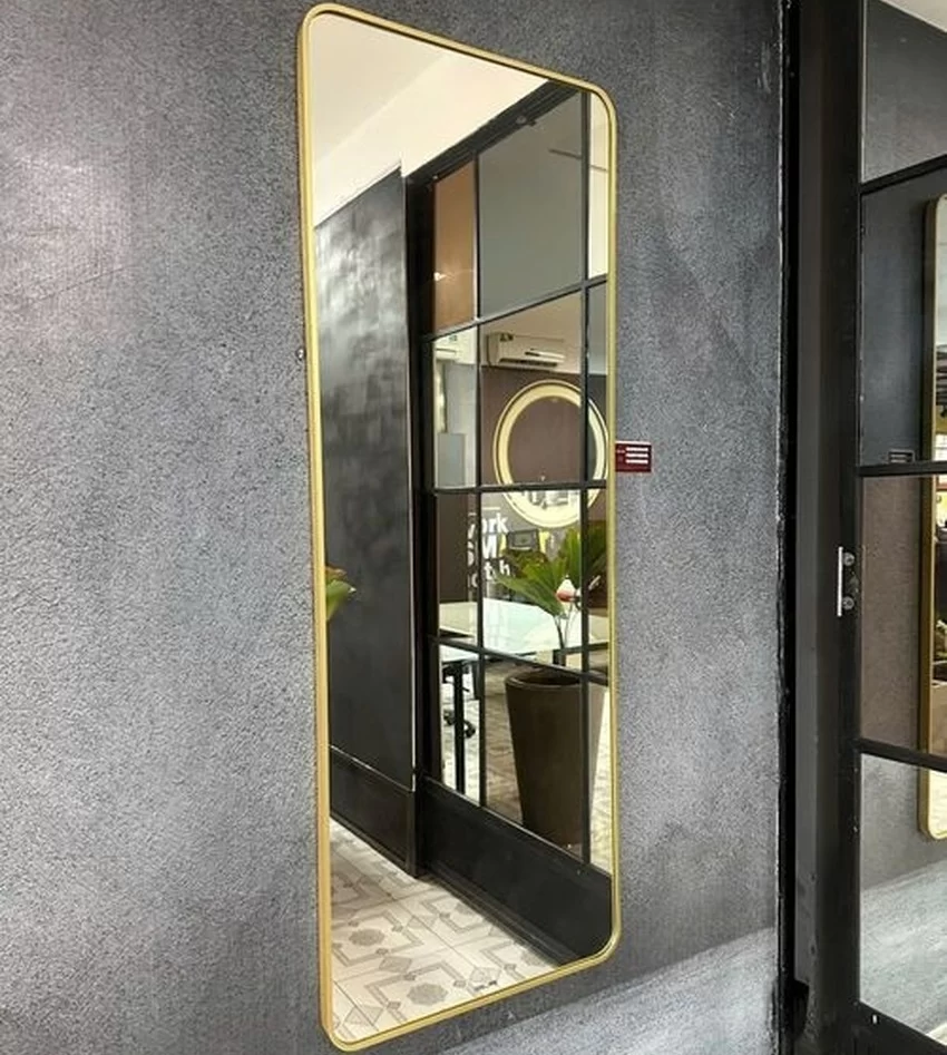 Gương viền nhôm màu gold GLS VF12R70 toàn thân 60x160cm 10 Gương viền nhôm màu gold GLS VF12R70