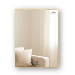 Gương viền nhôm màu Golden Brushed GLS BF5GR30 chữ nhật đứng 50x70cm