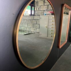 Gương viền nhôm màu rose GLS VF13C80 tròn D60cm